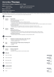 Chef Resume Sample Complete Guide 20 Examples