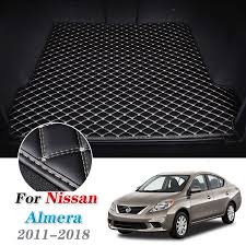 leather car trunk mat for nissan almera