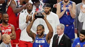 He rarely gives interviews and is the master of the poker face. Nba All Star Game Team Lebron Outguns Team Giannis Kawhi Leonard Wins Kobe Bryant Mvp Award Hindustan Times