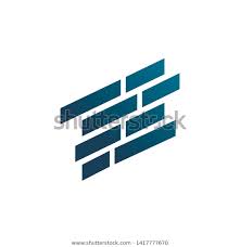 Color Brick Chart Logo Design Stock Vector Royalty Free