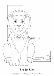 You might provide children with letter stamps or stickers to fill in the background. L Is For Lion Colouring Page