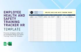 safety training tracker hr template