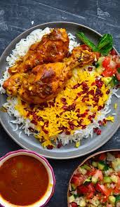 Persian Saffron Chicken {Zereshk Polo Ba Morgh} | Persian food iranian cuisine, Persian food, Iranian cuisine