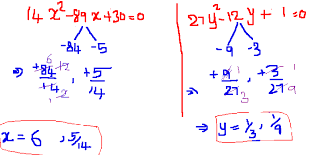 Quadratic Equation Shortcut Tricks For