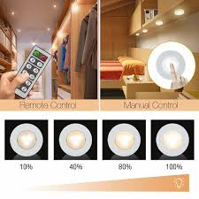 Gostar Under Cabinet Lighting 10leds Dimmable Remote Control Night Light On 4 For Sale Online Ebay