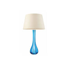 bloomsbury blue glass table lamp with