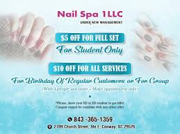 coupon nail salon in conway sc 29526