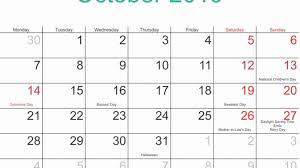Moon Phases For October 2019 Calendar Template