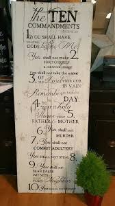 Pallet Signs 10 Commandments