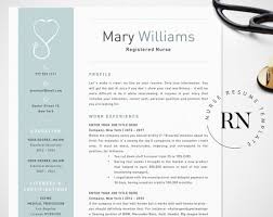 Nurse Resume Template For Word Medical Resume Word Nurse Cv Etsy
