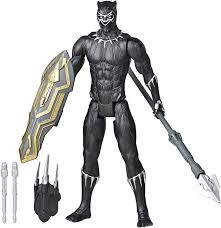 Black panther is the 2018 feature film adaptation of the marvel comics superhero as portrayed by chadwick boseman , who was previously introduced in 2016's captain america: Hasbro E7388 Marvel Avengers Titan Hero Serie Blast Gear Deluxe Black Panther Figur 30 Cm Gross Inspiriert Von Den Marvel Comics Fur Kinder Ab 4 Jahren Amazon De Spielzeug