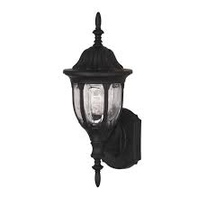 1 Light Outdoor Wall Lantern In Black