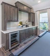 driftwood gray stained cabinets