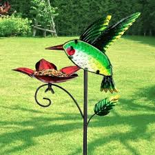 Bird Feeder Garden Stake Hummingbird