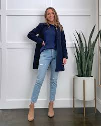 what to wear with a navy top merrick