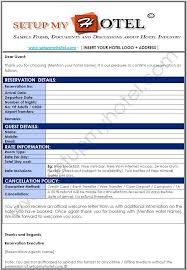 Hotel Booking Confirmation Letter Sample Prabhul Raj Invoice