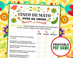 What is the purpose of cino de mayo? Fiesta Trivia Game Etsy