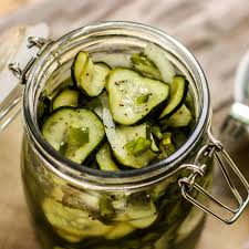 Pour pickle solution over veggies in an air tight container and refrigerate for 5 days and enjoy! Refrigerator Sweet Pickles Quick And Easy Refrigerator Pickles Recipe