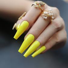 Here are a number of high serch about pastel ye. Long Luxury Coffin Neon Yellow Uv Acrylic Nails Nude Salon Extra Gel Fasle Nails White False Nails Aliexpress