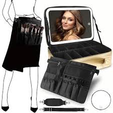 momira large makeup train case with