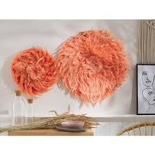 Modern Feather Round Wall Decor Accent
