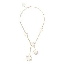 arpels alhambra necklace yellow gold