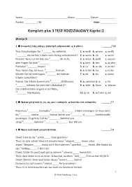 Kompett plus 3 Test rozdziałowy Kapitel 2 wersja B - Pobierz pdf z Docer.pl