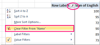 how to filter top 10 items in pivot table