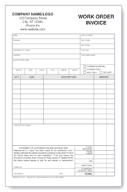 Auto Glass Work Order Invoice Windy City Forms