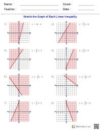 Pre Algebra Worksheets Linear