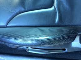 Wear And Tear On Black Leather Seat On