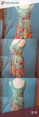 Lily Rose Turquoise Floral Lace Blouson Dress Measurements