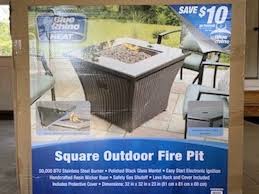 Blue Rhino Square Outdoor Fire Pit