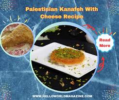 palestinian kanafeh with cheese recipe