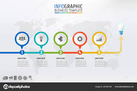 Timeline Infographics Template Design Steps Start End Point
