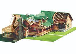 mountain view i log home package