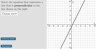 Equation Of A Perpendicular Line Geogebra