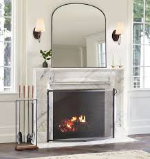 Bowed Craftsman Fireplace Screen