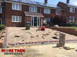 New Driveway With Retaining Walls