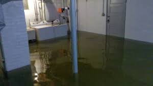 basement flood after a water supply