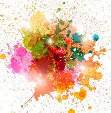 Colorful Paint Splash Vector Background