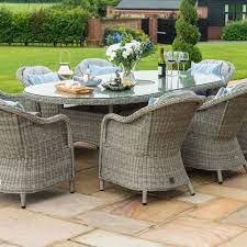 Maze Rattan Oxford 8 Seat Oval Ice