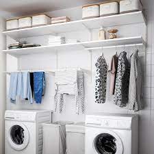 I also need more storage for detergent and other related stuff. Boaxel Laundry Combination White Ikea