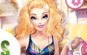 barbie games makeup learning