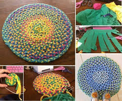 how to make a braided t shirt rug