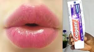 how to use toothpaste to get pink lips