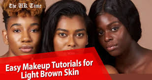 easy light brown skin makeup tutorials