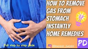 remove gas from stomach instantly