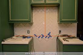 Herringbone Subway Tile Backsplash