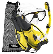 Phantom Aquatics Adult Mask Fin Snorkel Set With Mesh Bag